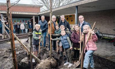 Groen oase in basisschool De Groeituin