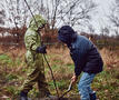 Kinderen met boompjes